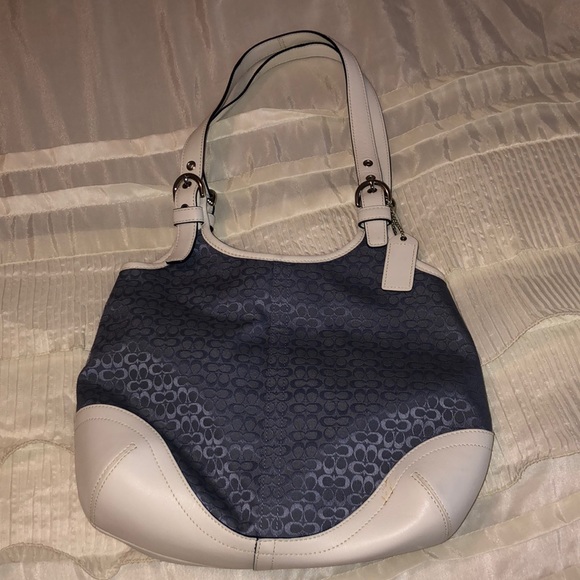 ✨Coach leather trim bag✨ - Picture 1 of 2